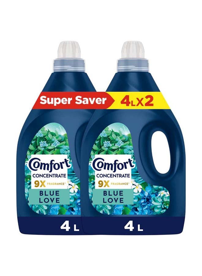 Comfort Concentrate Fabric Softener, Blue Love, 4L x 2 - Image 1